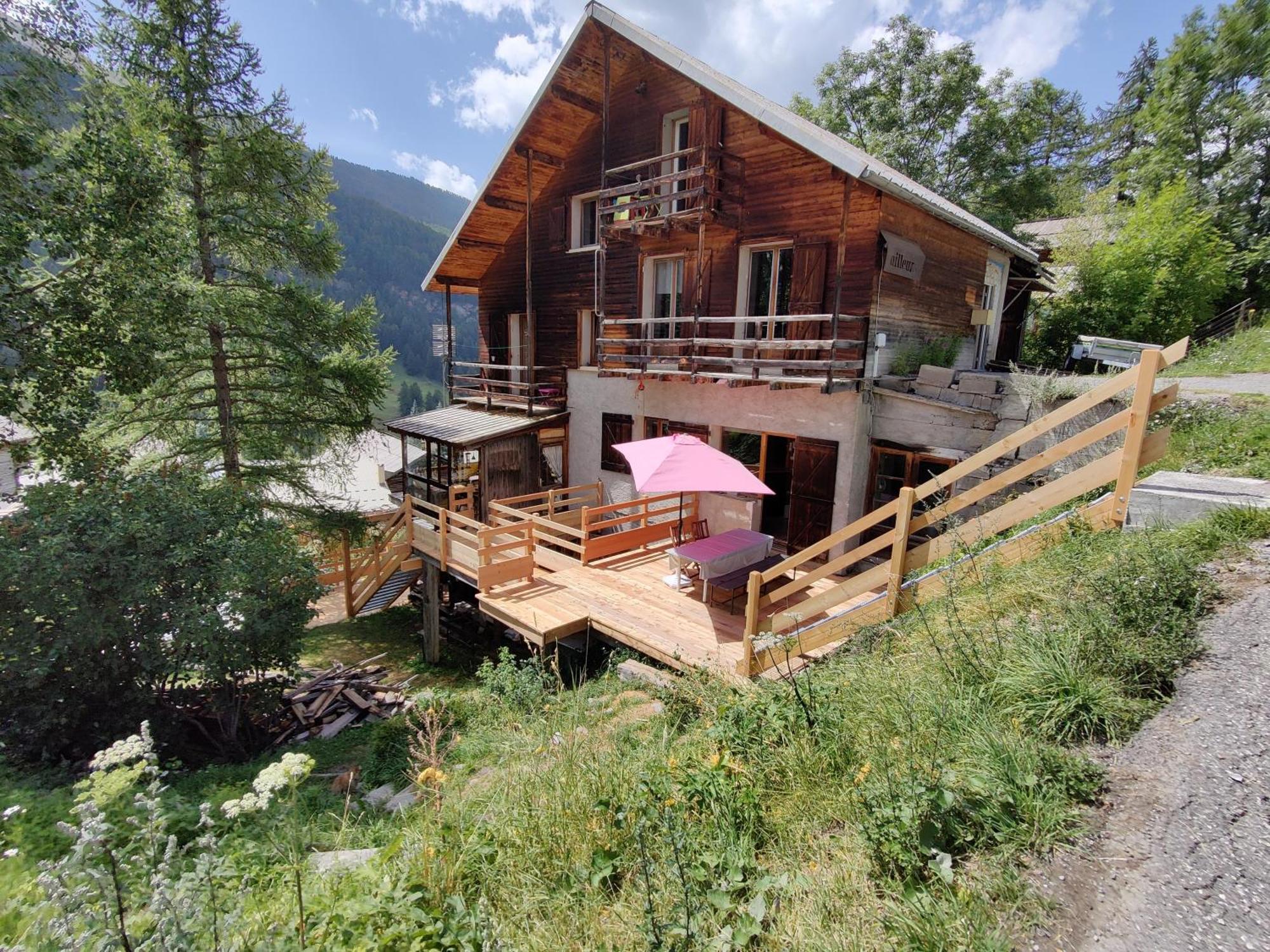 Chalet Ailleurs Appartement A Molines En Queyras Kültér fotó